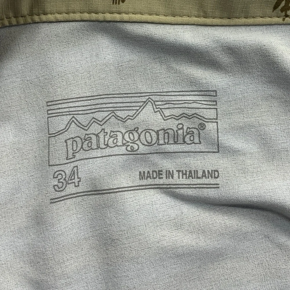 Patagonia Mens Board‎ Shorts 34 Blue Unlined Swim Trunks Geometric Outdoor